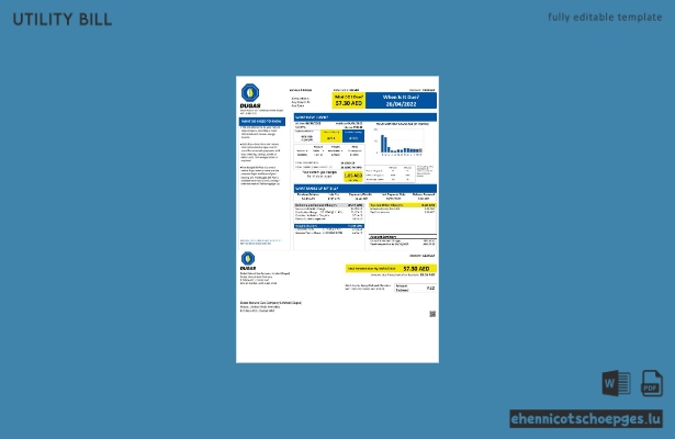 Beispielrechnung der Dubai Natural Gas Company Limited (Dugas) in den Vereinigten Arabischen Emiraten